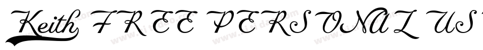 Keith_FREE PERSONAL USE字体转换